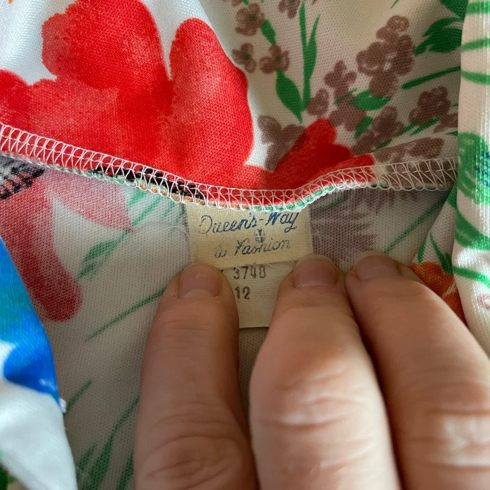 Vintage floral blouse - Picture 4 of 8